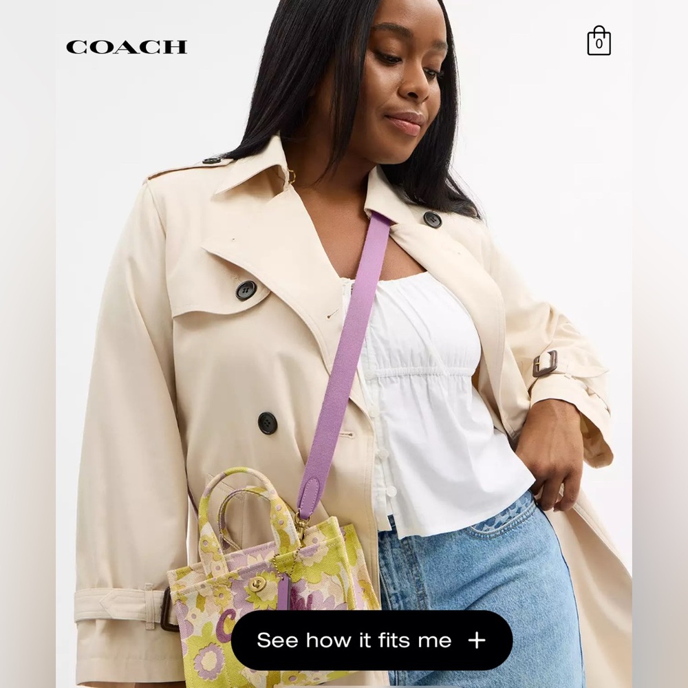 Coach Cargo Tote Bag 20 With Floral Print NWT sold out!!!!! - Picture 10 of 12